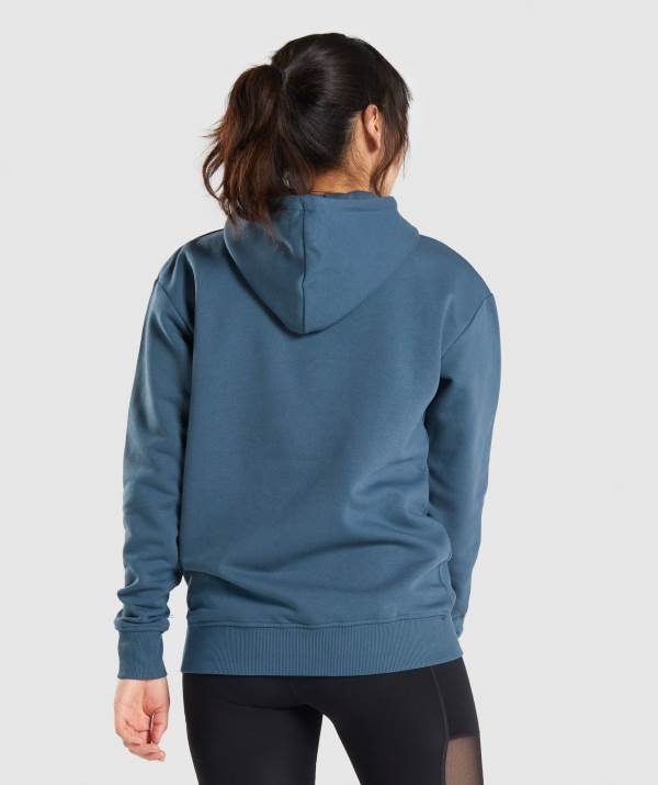 Damske Mikiny S Kapucňou Gymshark Training Oversized Tyrkysové | NV8714965